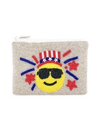  USA Smile Face Coin Pouch