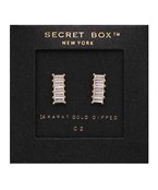  CZ Baguette Earrings