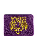  Tiger Beaded Coin Pouch
