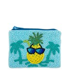  Pineapple & Palm Tree Coin Pouch