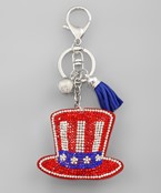  US Flag Hat Keychain