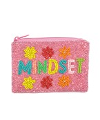 MIND SET Beaded Coin Pouch