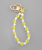  Smile Face & Pearl Mix Key Chain