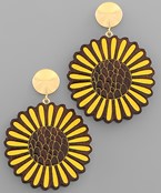  Sunflower Dangle Earrings