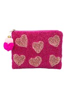  Multi Heart Beaded Coin Pouch