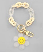  Smile Flower Key Ring Bracelet
