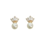  CZ Pearl Studs