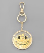  Smile Glitter Key Chain