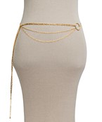  Ring & Multi Chain Layered Belt