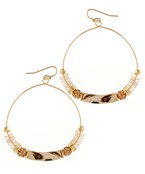  Animal Print Circle Earrings