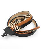  2 Circle Buckle Trio Belt Set