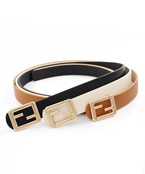  Rectangle  Buckle Trio Belt Set