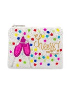  CHEERS Beaded Coin Pouch