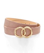  Textured Double Circle Belt