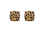 Animal Print Epoxy Studs