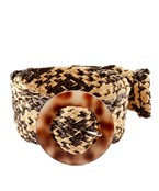  Tortoise Buckle Rattan Belt