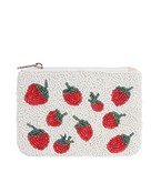  Beaded Strawberries Coin Pouch