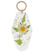  Pressed Flower Rhombus Keychain