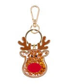  Glitter Rudolph Shaker Keychain