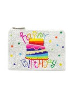 BIRTHDAY Beaded Coin Pouch