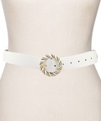  Twisted Circle Buckle Belt