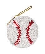  Beaded SPORTS Themed Coin Pouch
