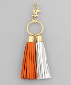  Leather Tassel Key Chain