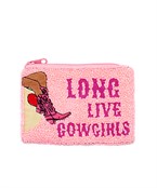  LONG LIVE COWGIRLS Beaded Coin Pouch
