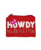  Bead HOWDY VALENTINE Coin Pouch