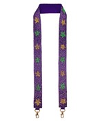  Beaded Mardi Gras Star Bag Strap