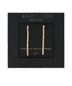  CZ Linear Drop Earrings