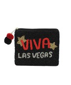  VIVA LAS VEGAS Beaded Coin Pouch