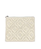  Multi Quatrefoil Beaded Coin Pouch