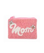  Beaded MOM Coin Pouch