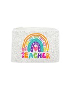  Beaded TEACHER Coin Pouch