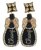  CHEERS Champagne Bottle Earrings