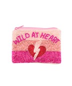  Bead WILD AT HEART Coin Pouch