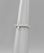  CZ Cross Ring