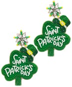 SAINT PATRICK'S DAY Clover Earrings