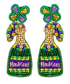  Mardi Gras Bottle Earrings