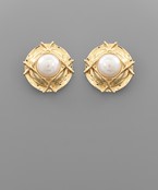  Pearl Textured Earrings