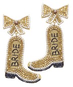  BRIDE Beaded Boots Earrings