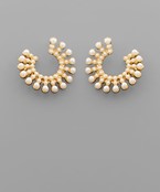  Pearl Stud Round Earrings