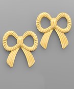  Textured Ribbon Earrings