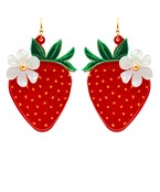  Strawberry Acrylic Earrings