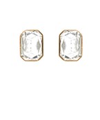  Glass Octagon Earrings