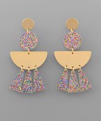  Glitter Fringe Earrings