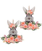  Bunny & Rose Printed Acrylic Earrings