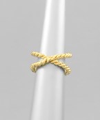  Rope Criss Cross Open Ring