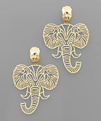  Elephant Filigree Earrings